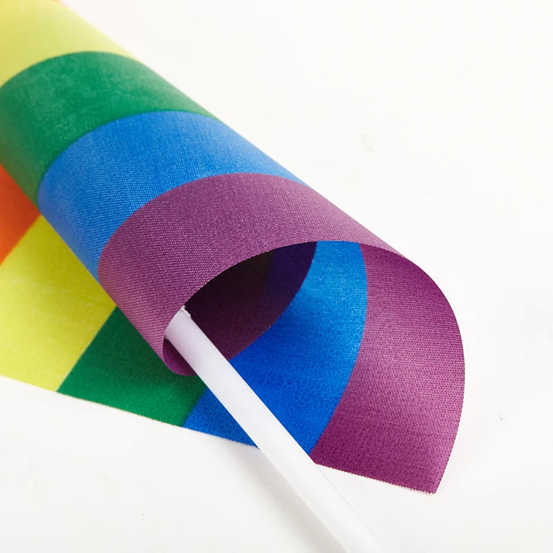 10 Piece Mini Pride Flag Set – Parade & Party Decorations